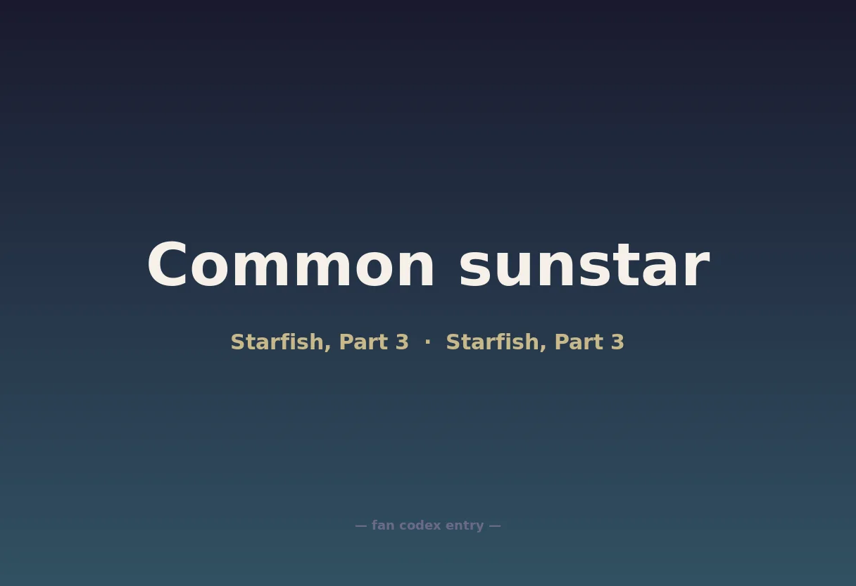 Common sunstar
