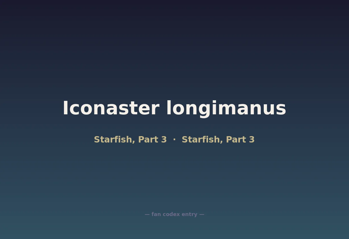 Iconaster longimanus