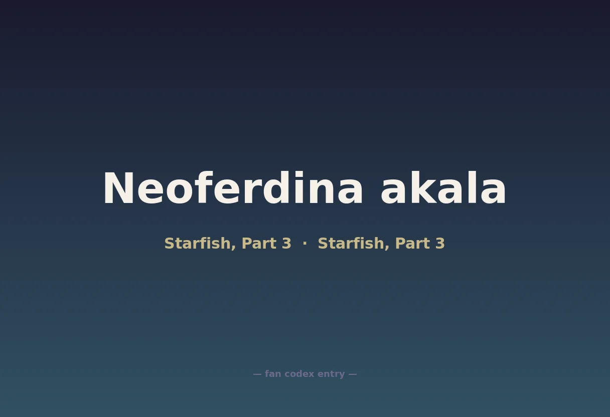 Neoferdina akala