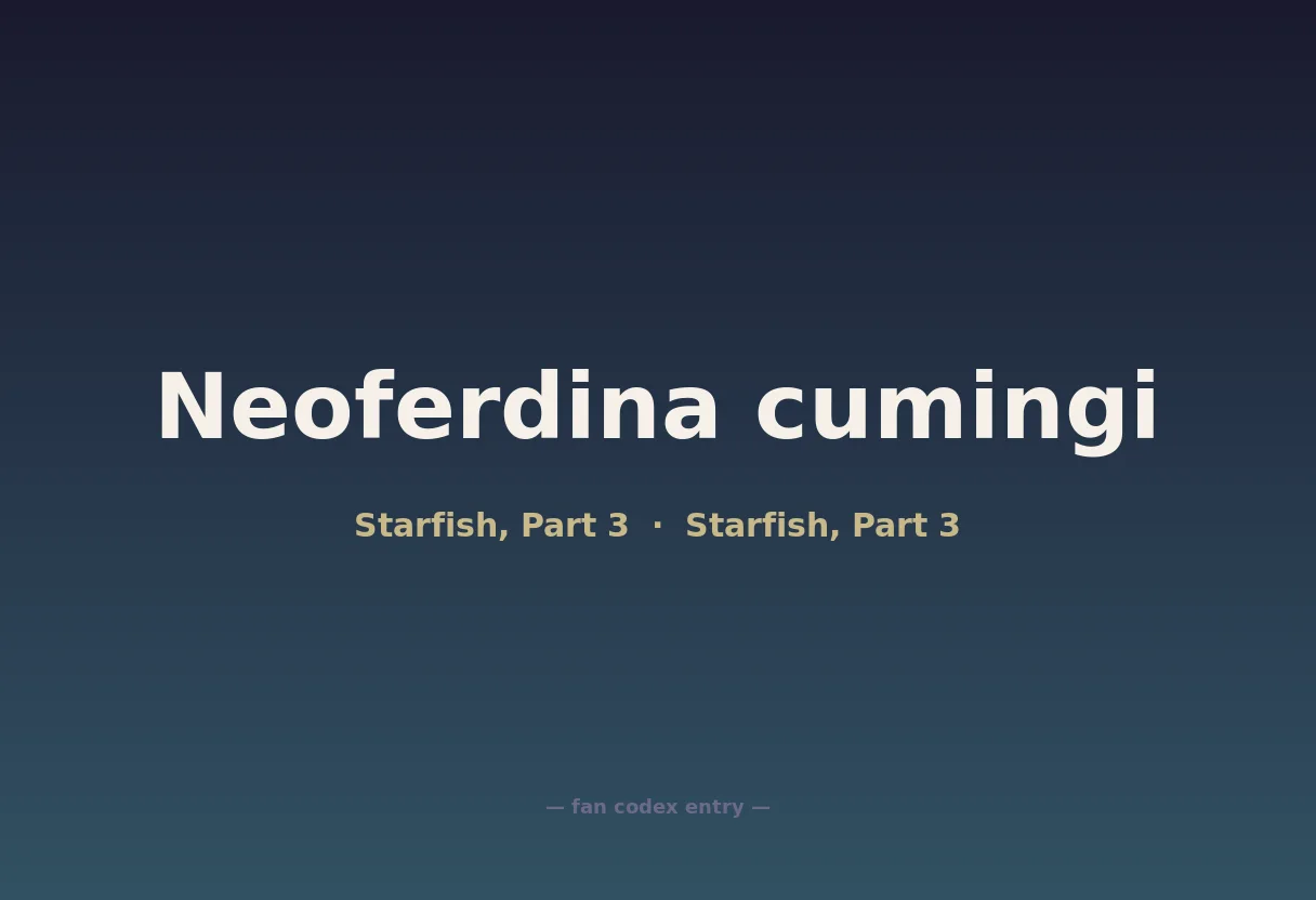 Neoferdina cumingi