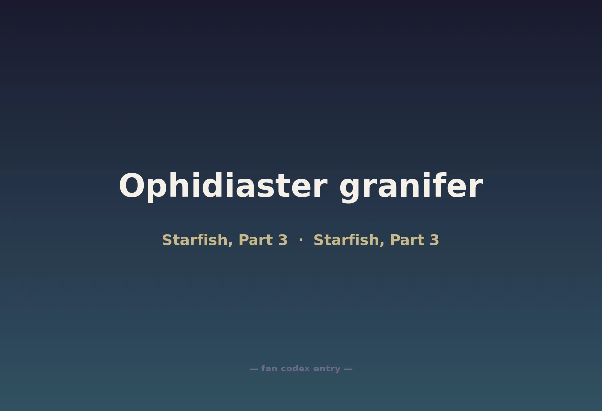 Ophidiaster granifer