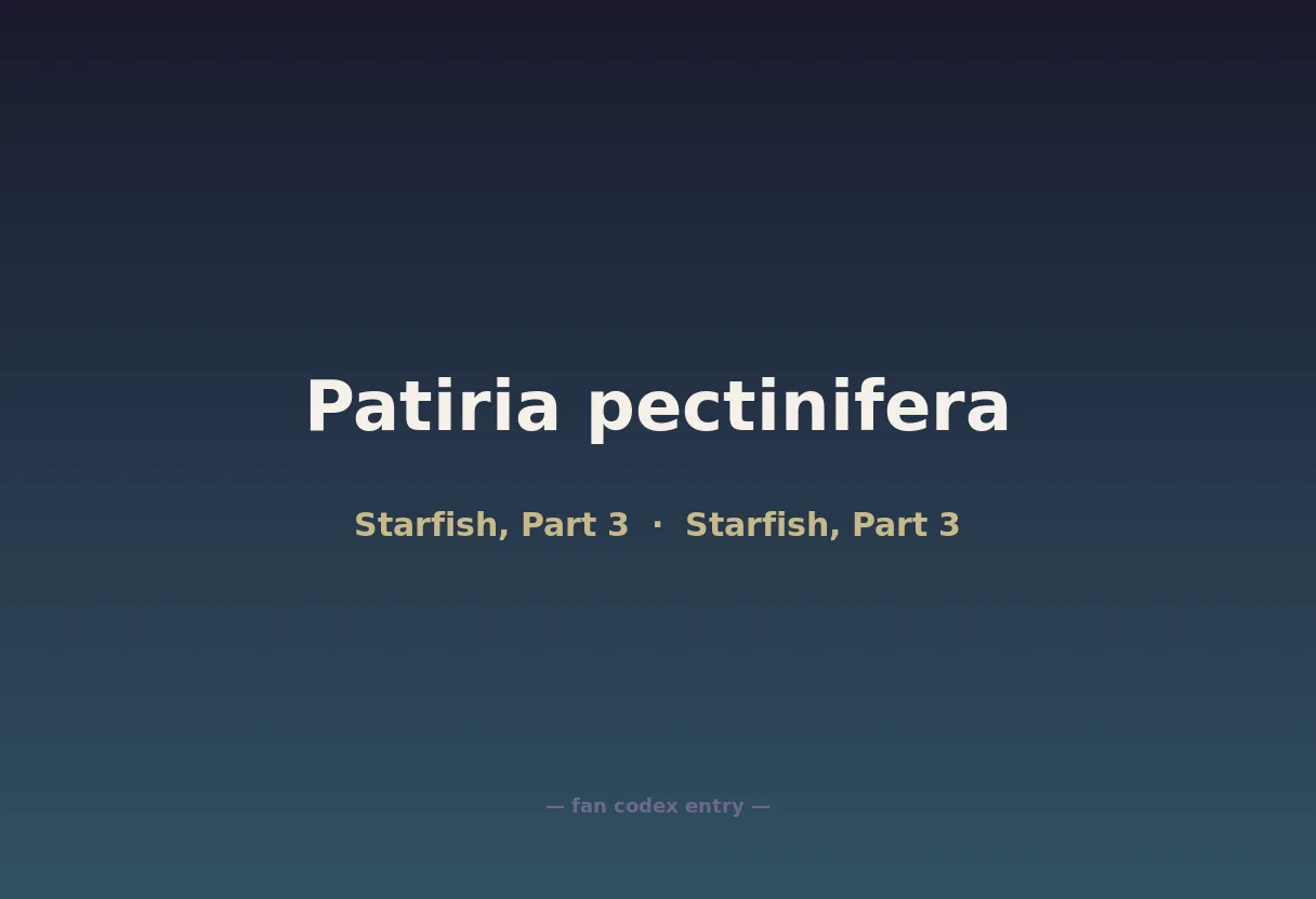 Patiria pectinifera