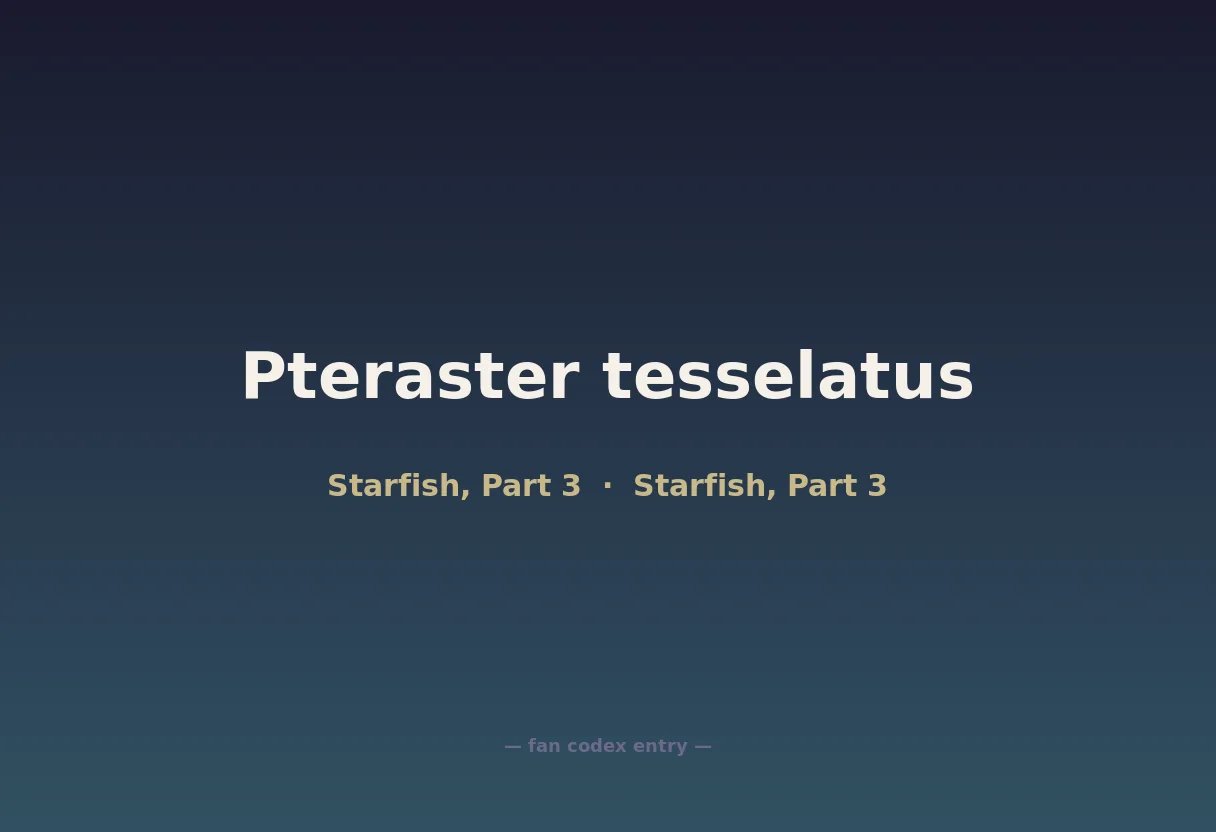 Pteraster tesselatus