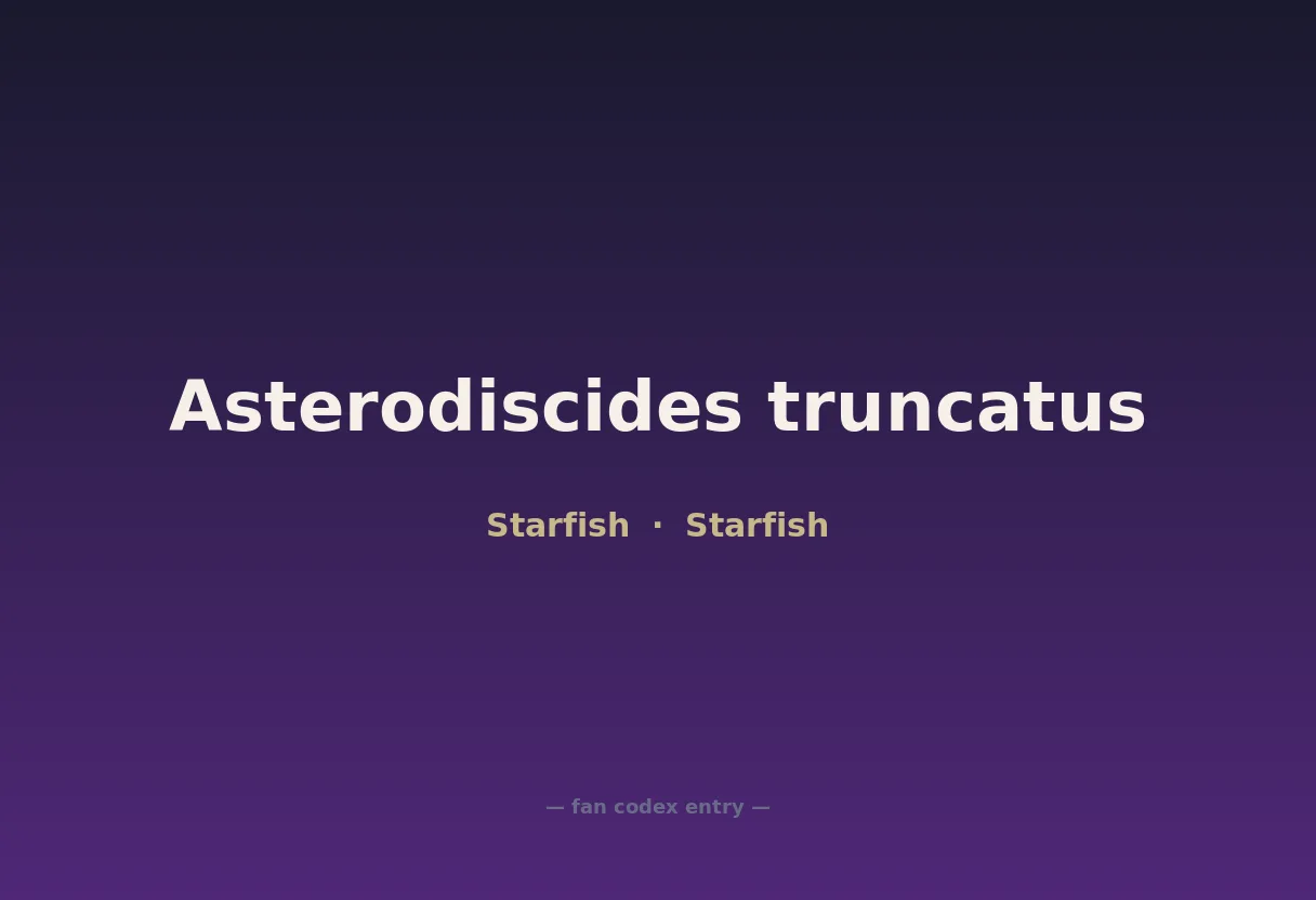 Asterodiscides truncatus