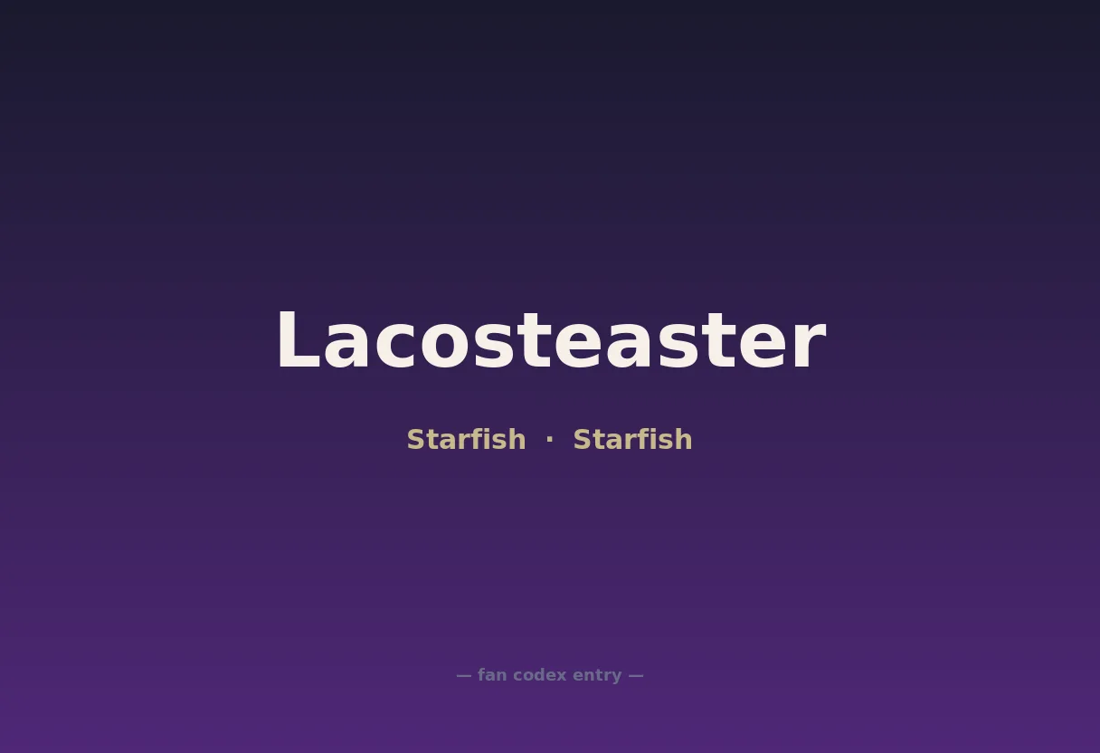 Lacosteaster