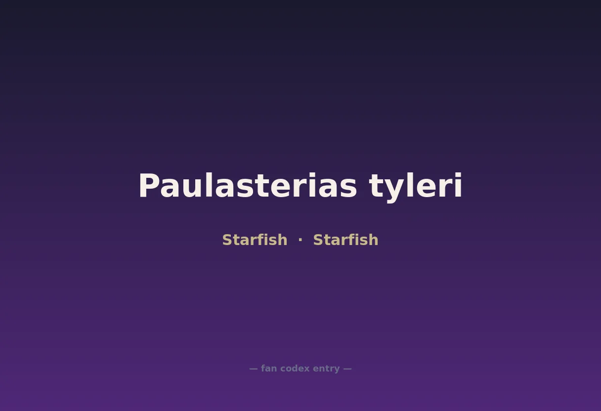 Paulasterias tyleri