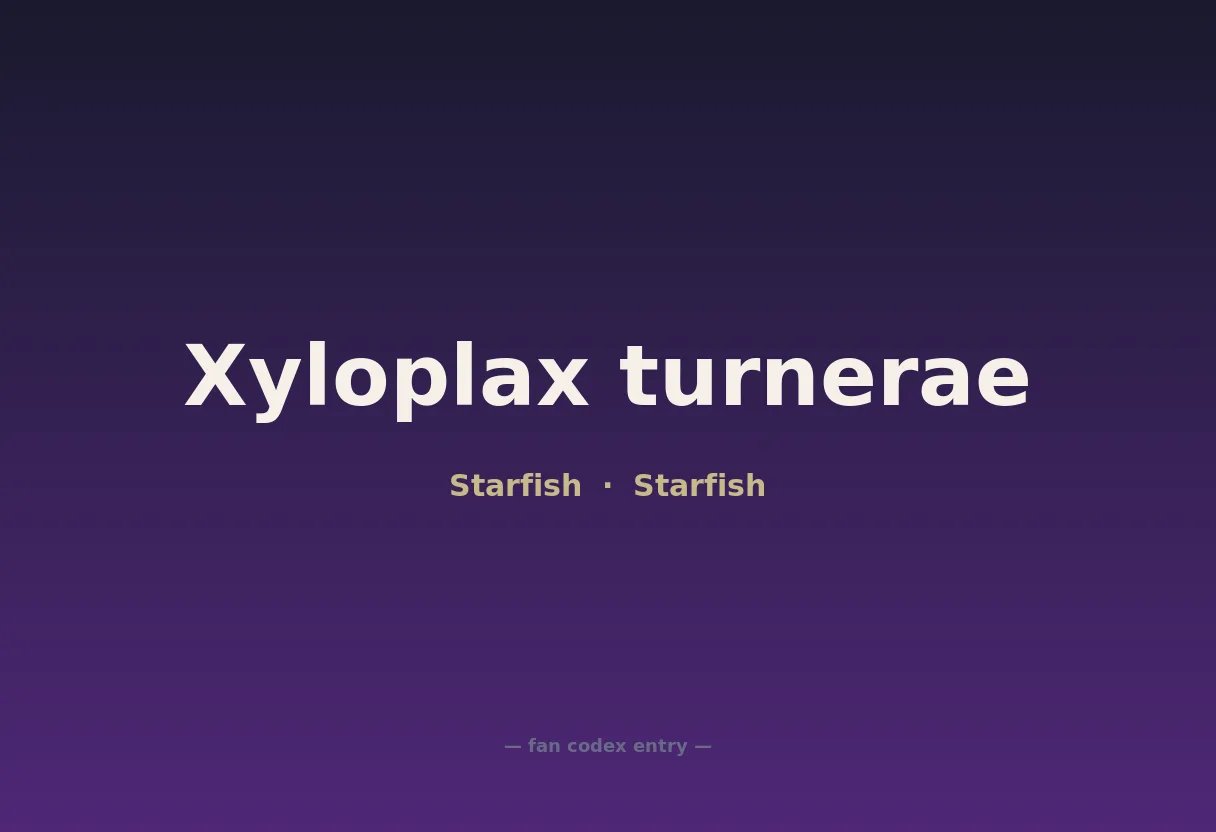 Xyloplax turnerae