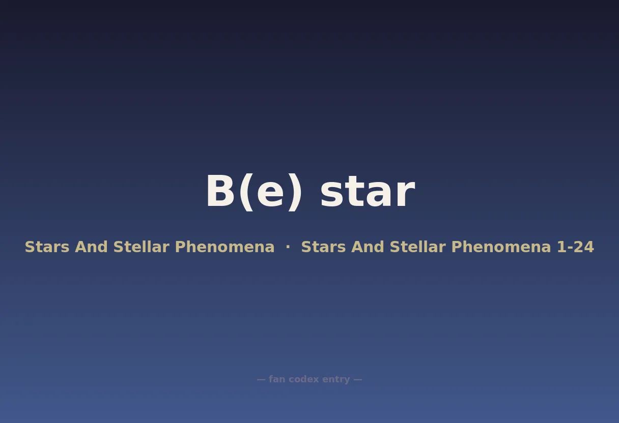 B(e) star