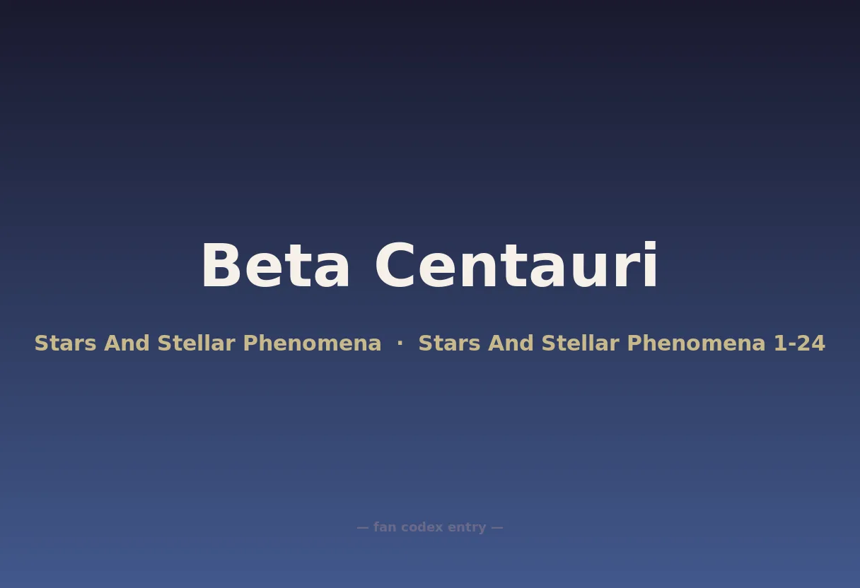 Beta Centauri