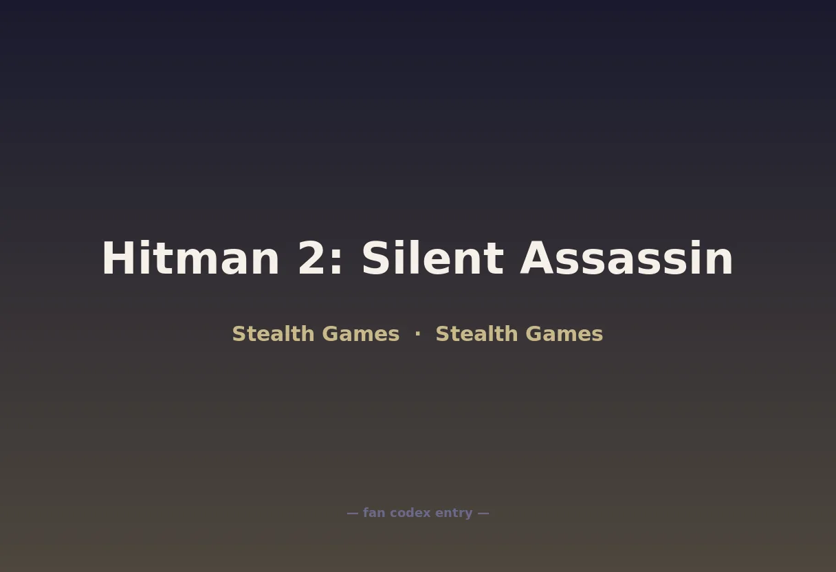 Hitman 2: Silent Assassin