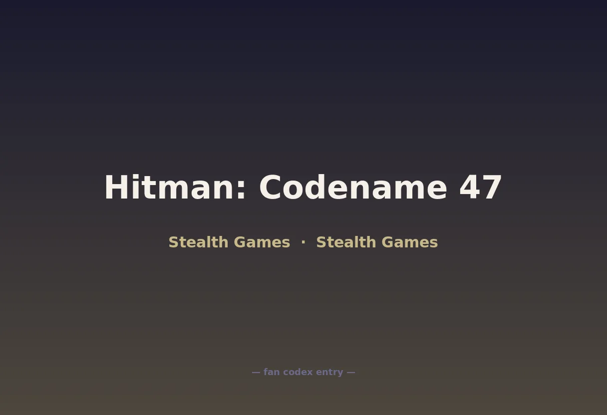 Hitman: Codename 47