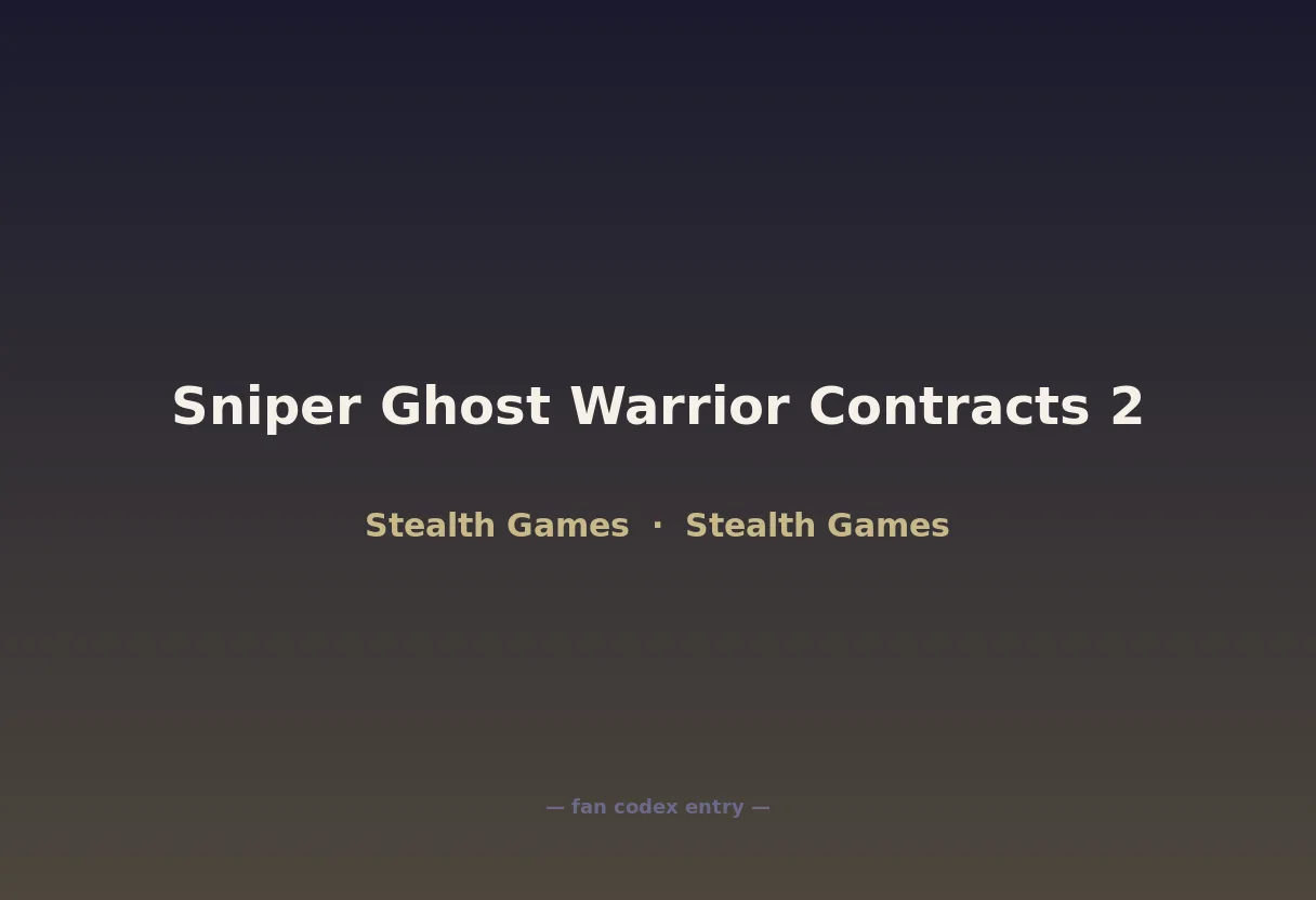 Sniper Ghost Warrior Contracts 2