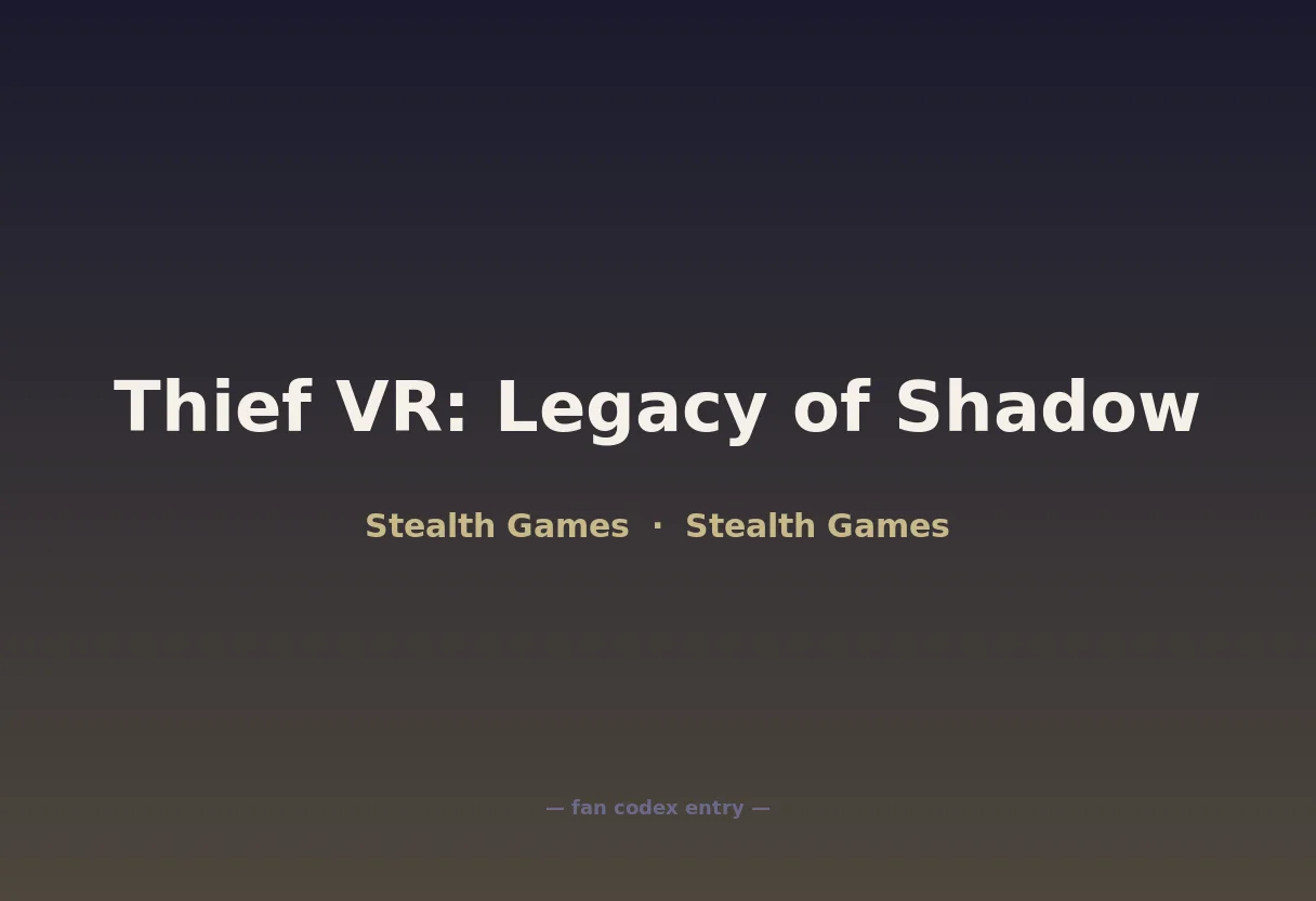 Thief VR: Legacy of Shadow
