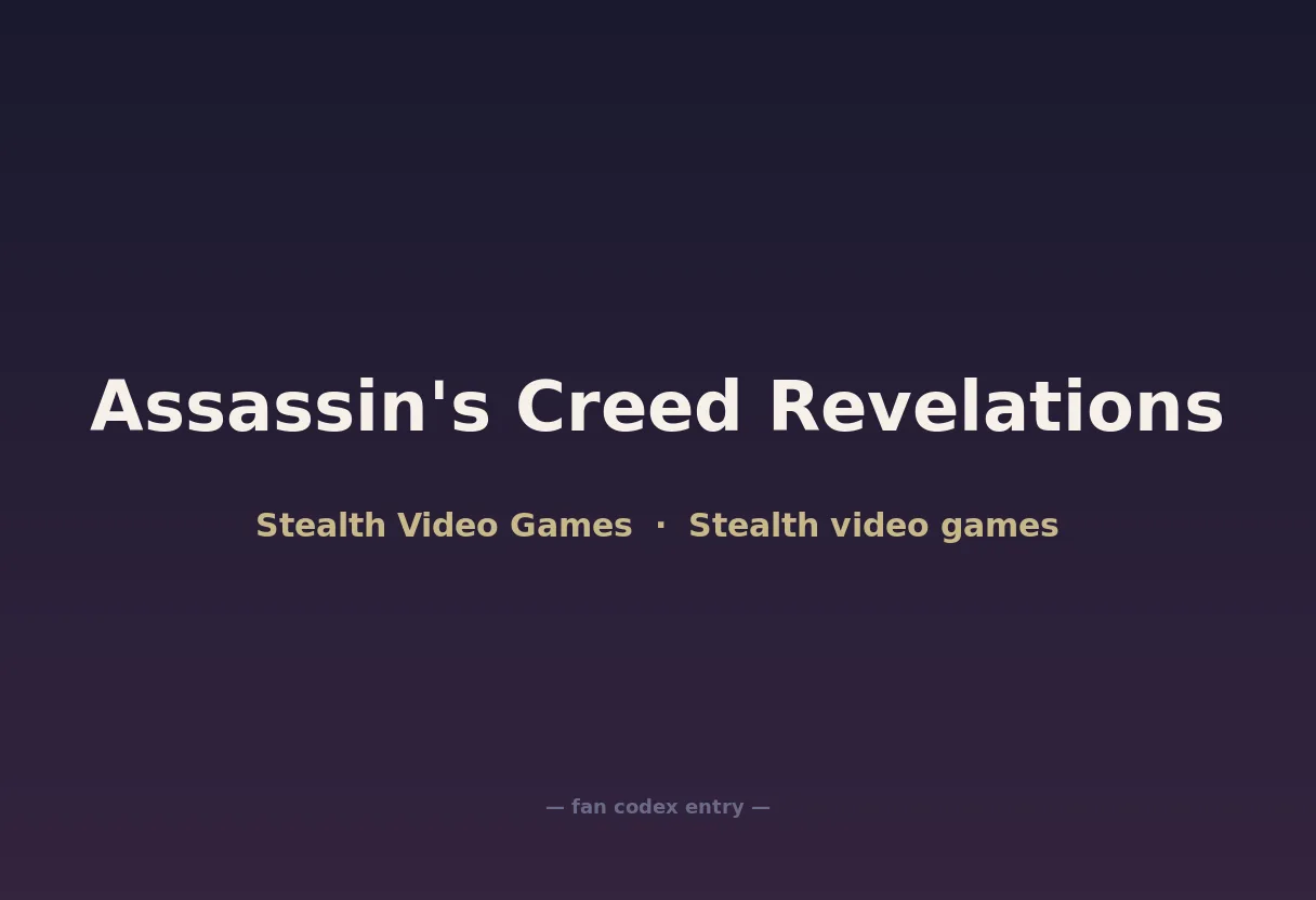 Assassin's Creed Revelations