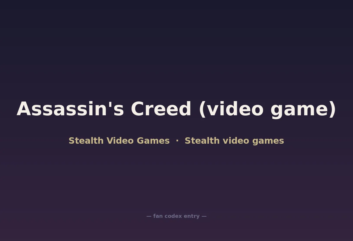 Assassin's Creed (video game)