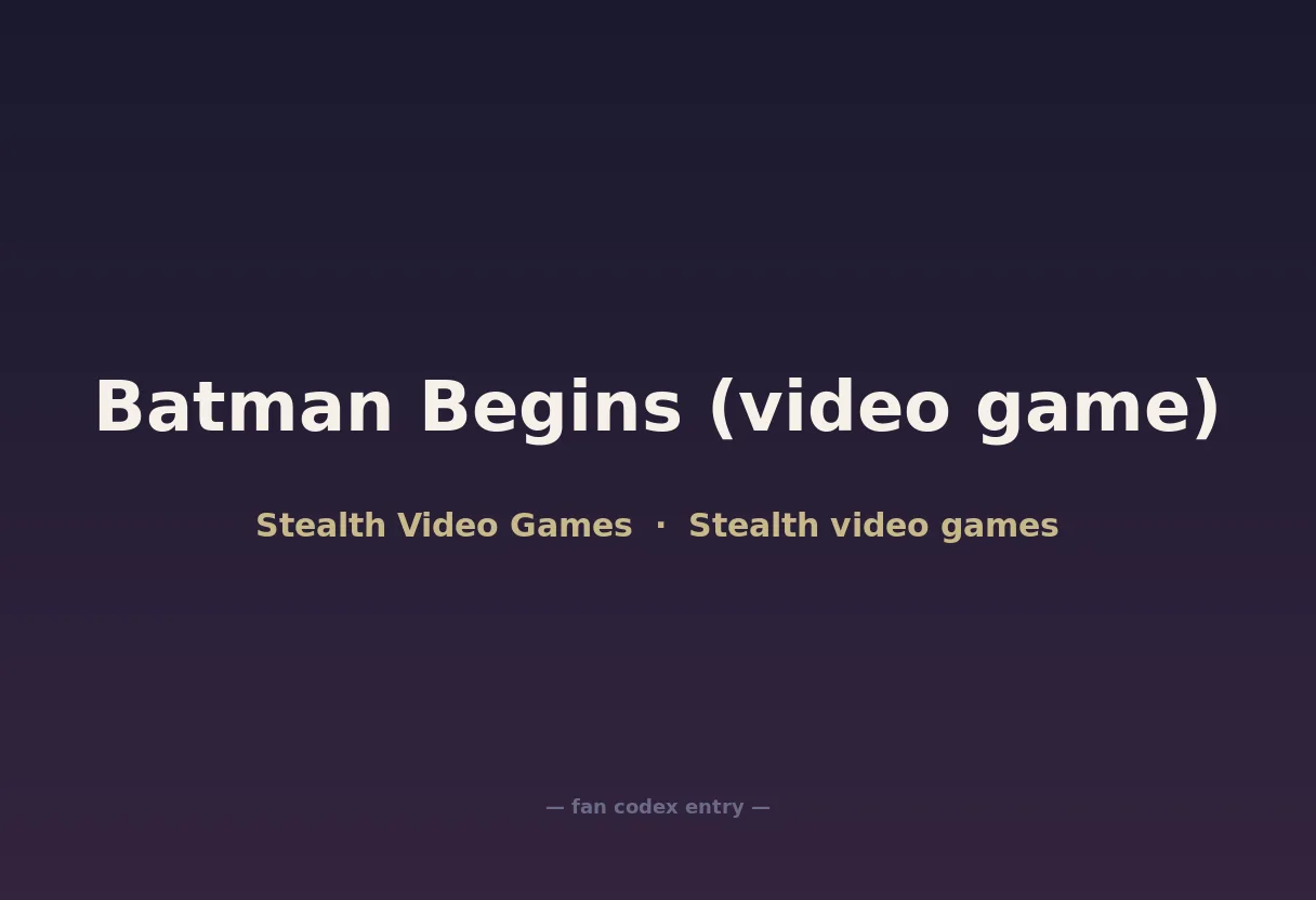 Batman Begins (video game)
