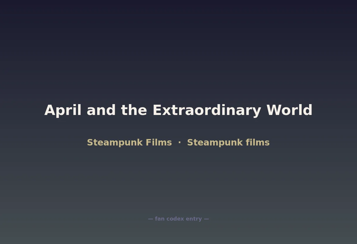 April and the Extraordinary World