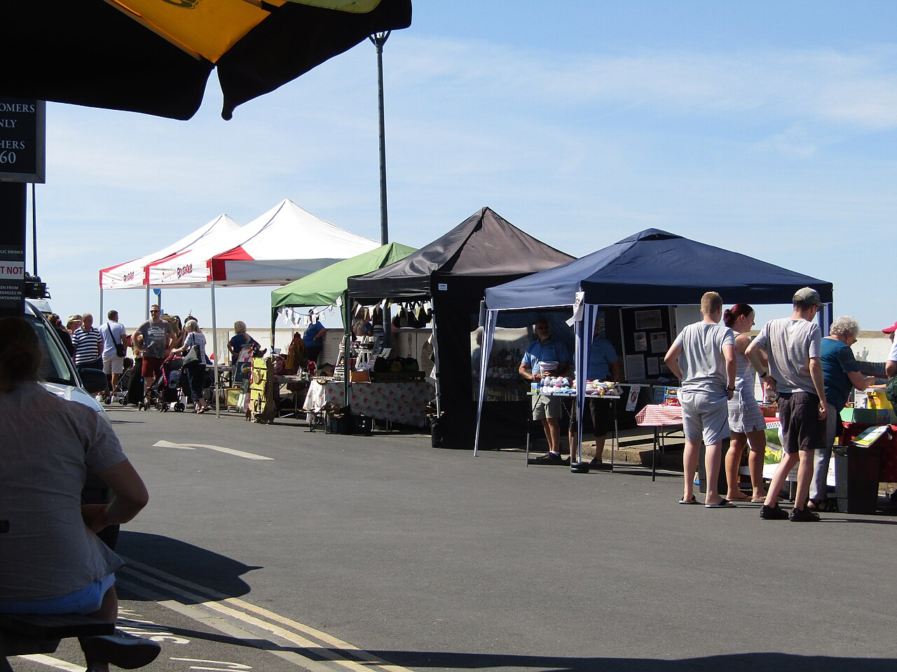 2018-08-01-Charity stalls at Sheringham Carnival 2018