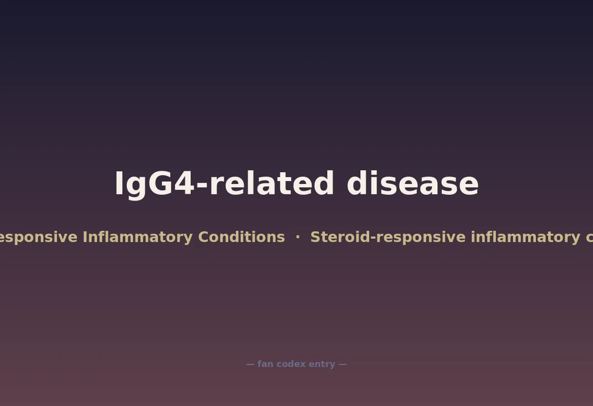 IgG4-related disease