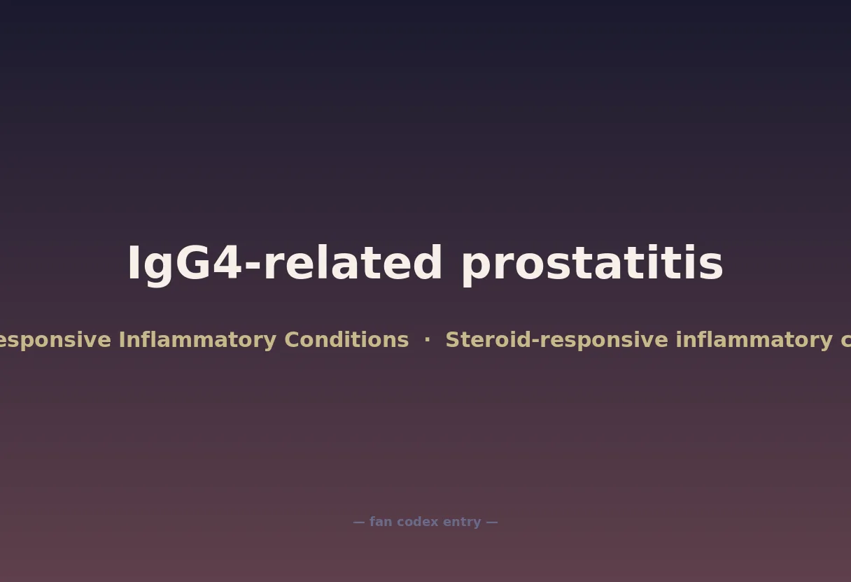 IgG4-related prostatitis