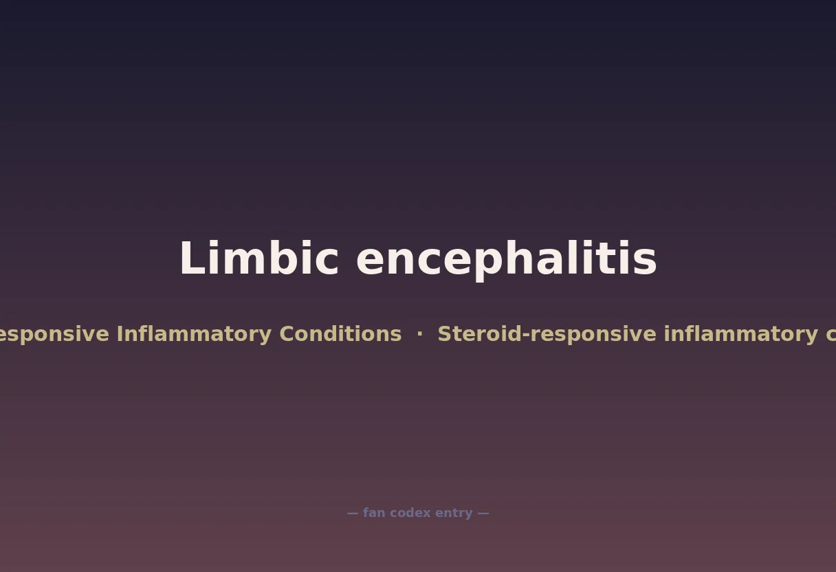 Limbic encephalitis