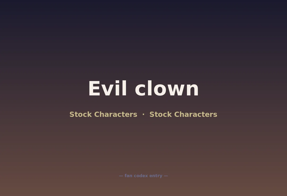 Evil clown