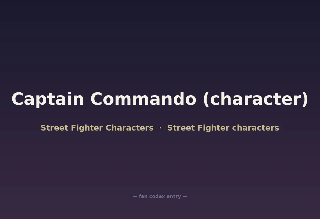 Captain Commando (character)