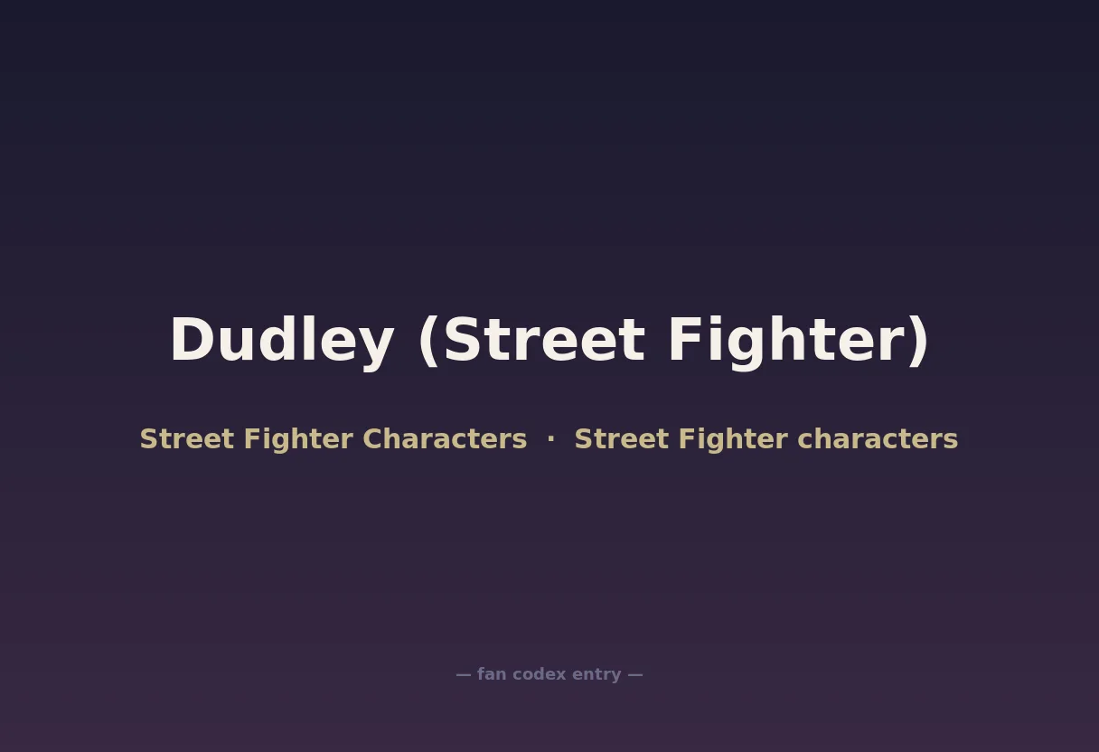Dudley (Street Fighter)