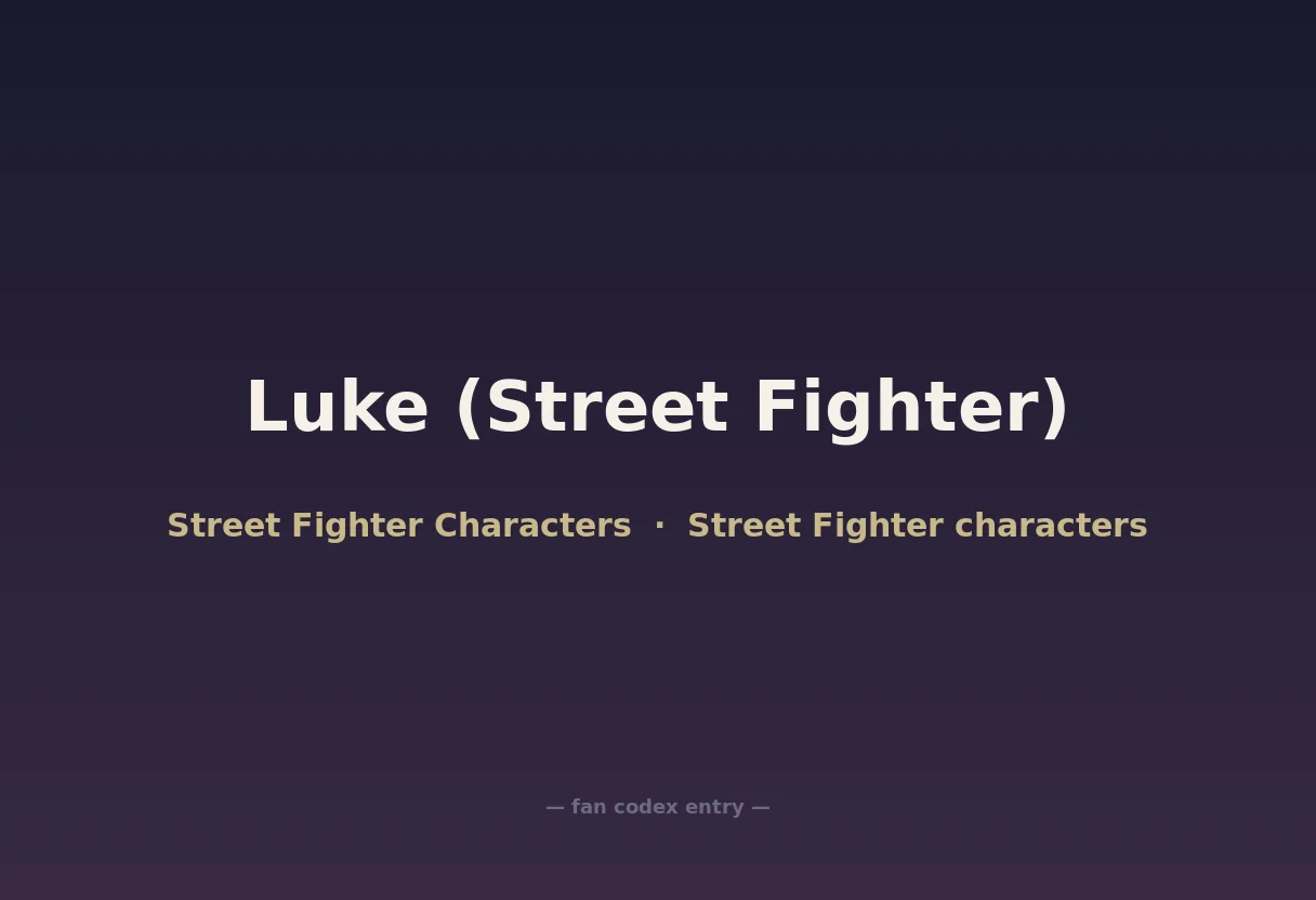 Luke (Street Fighter)