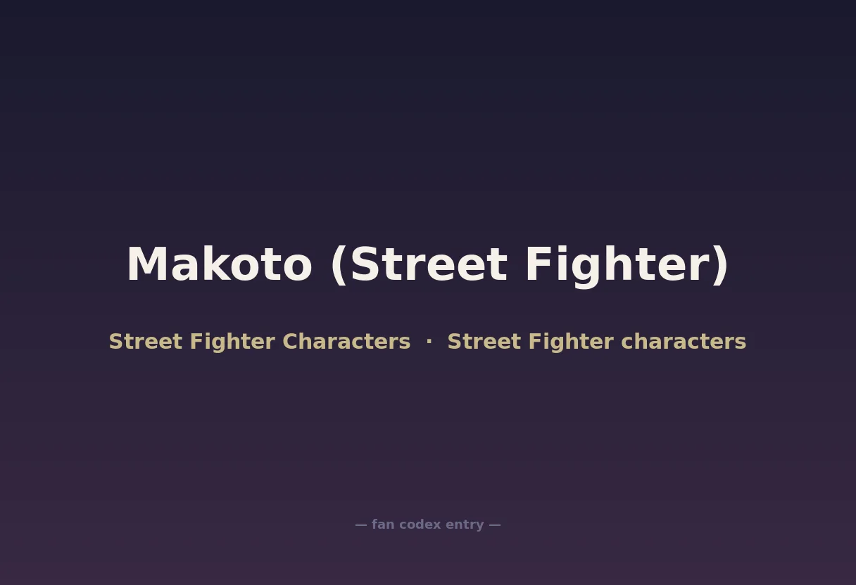 Makoto (Street Fighter)
