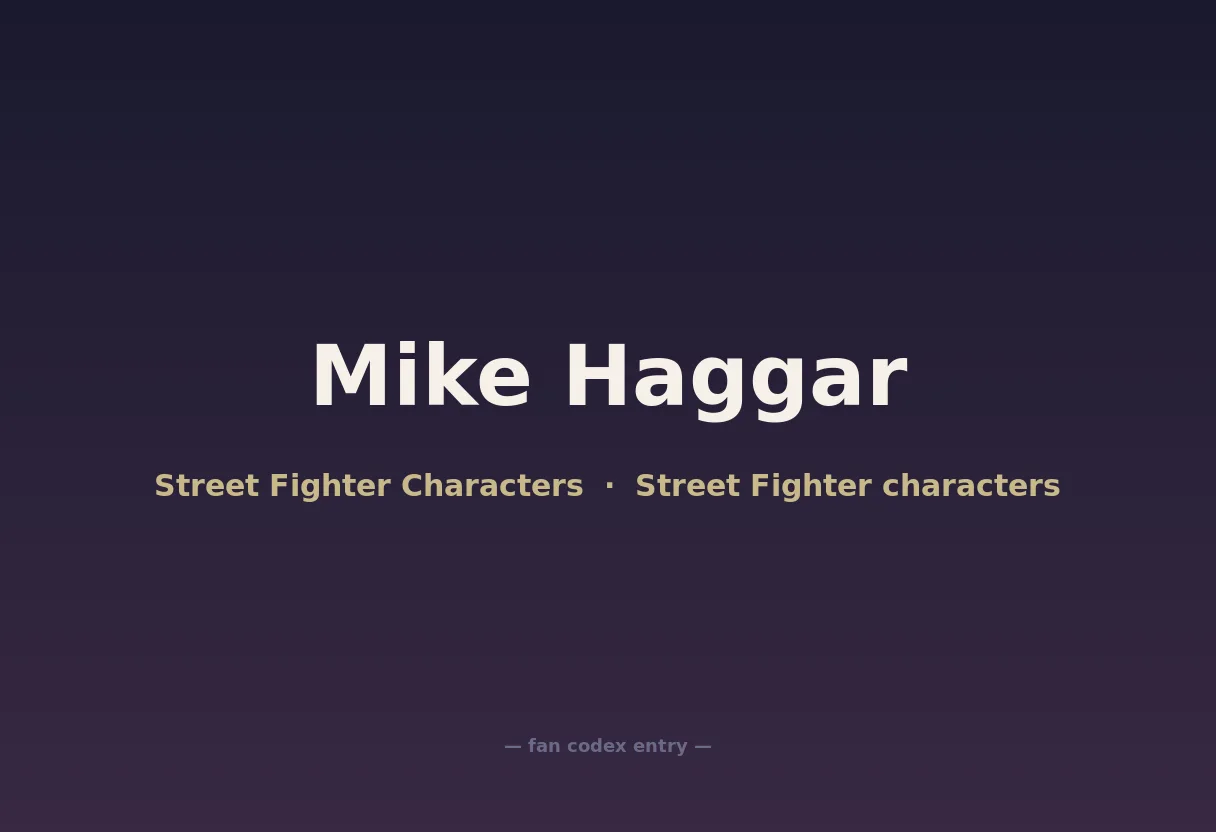 Mike Haggar