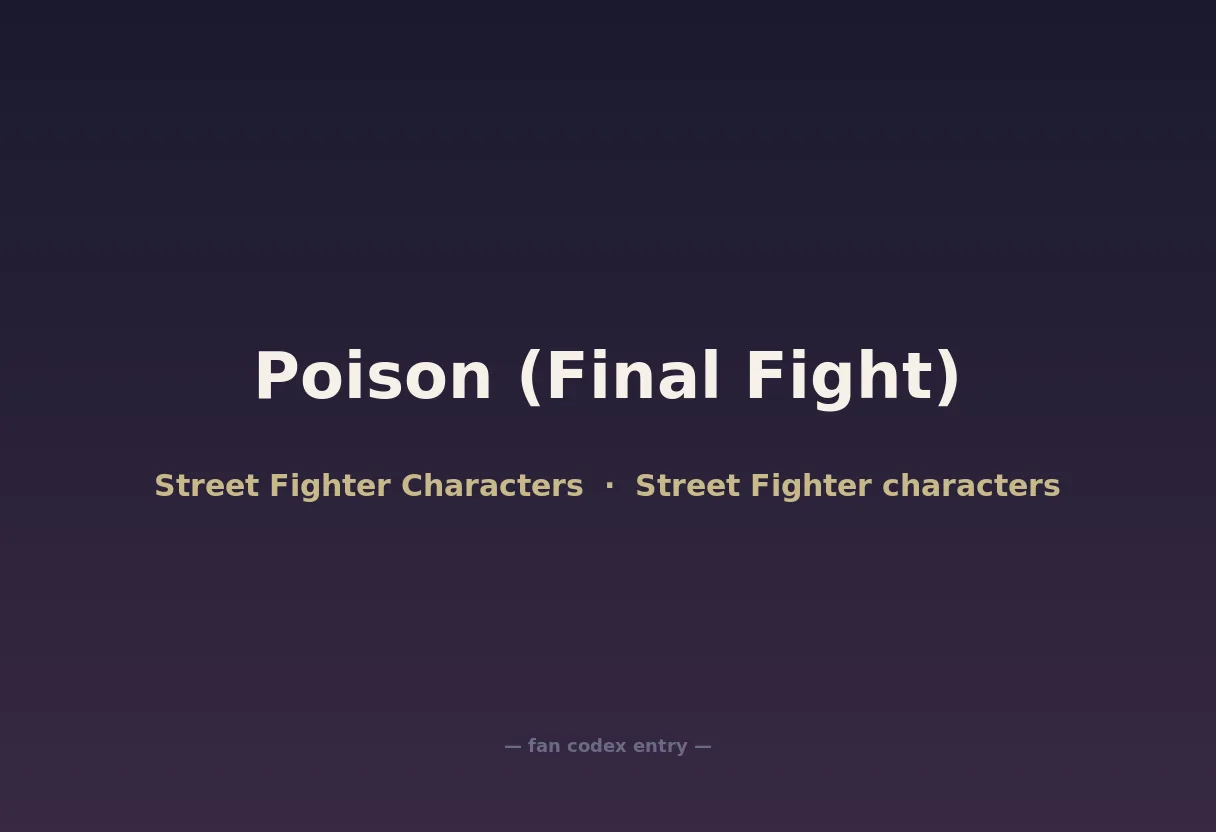 Poison (Final Fight)