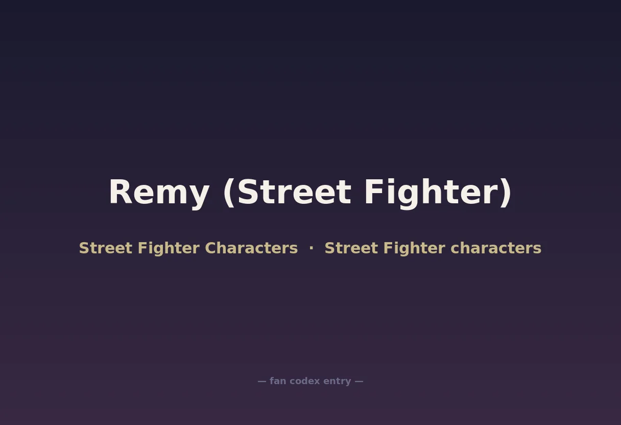 Remy (Street Fighter)