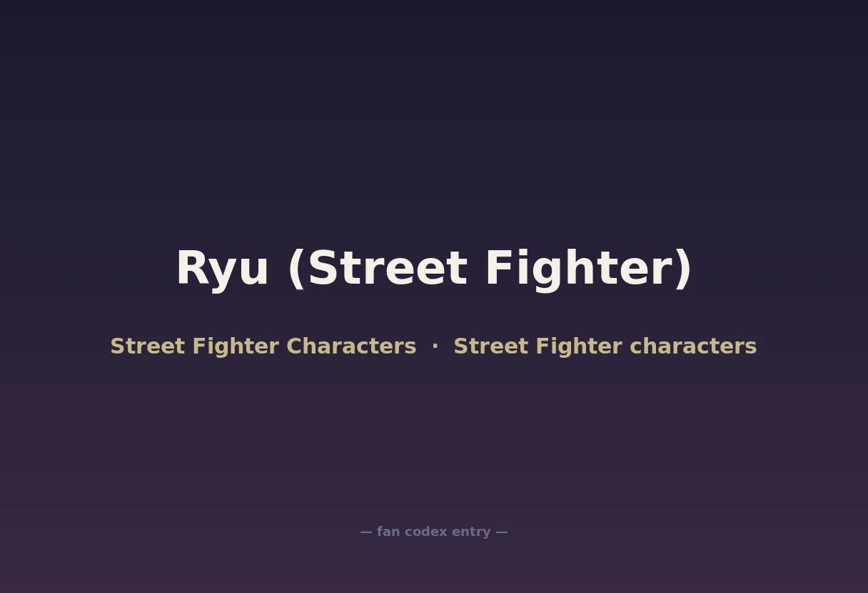 Ryu (Street Fighter)
