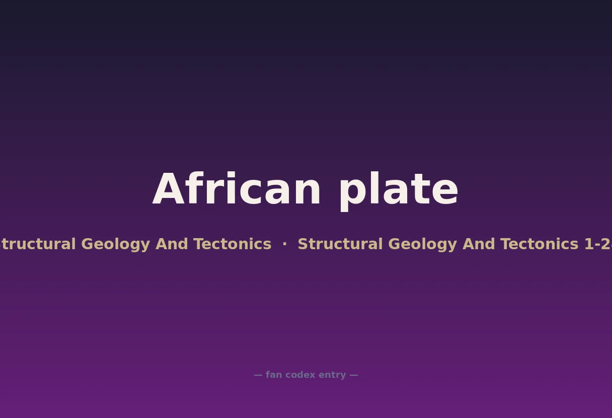 African plate