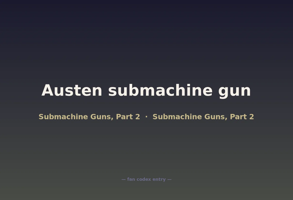 Austen submachine gun