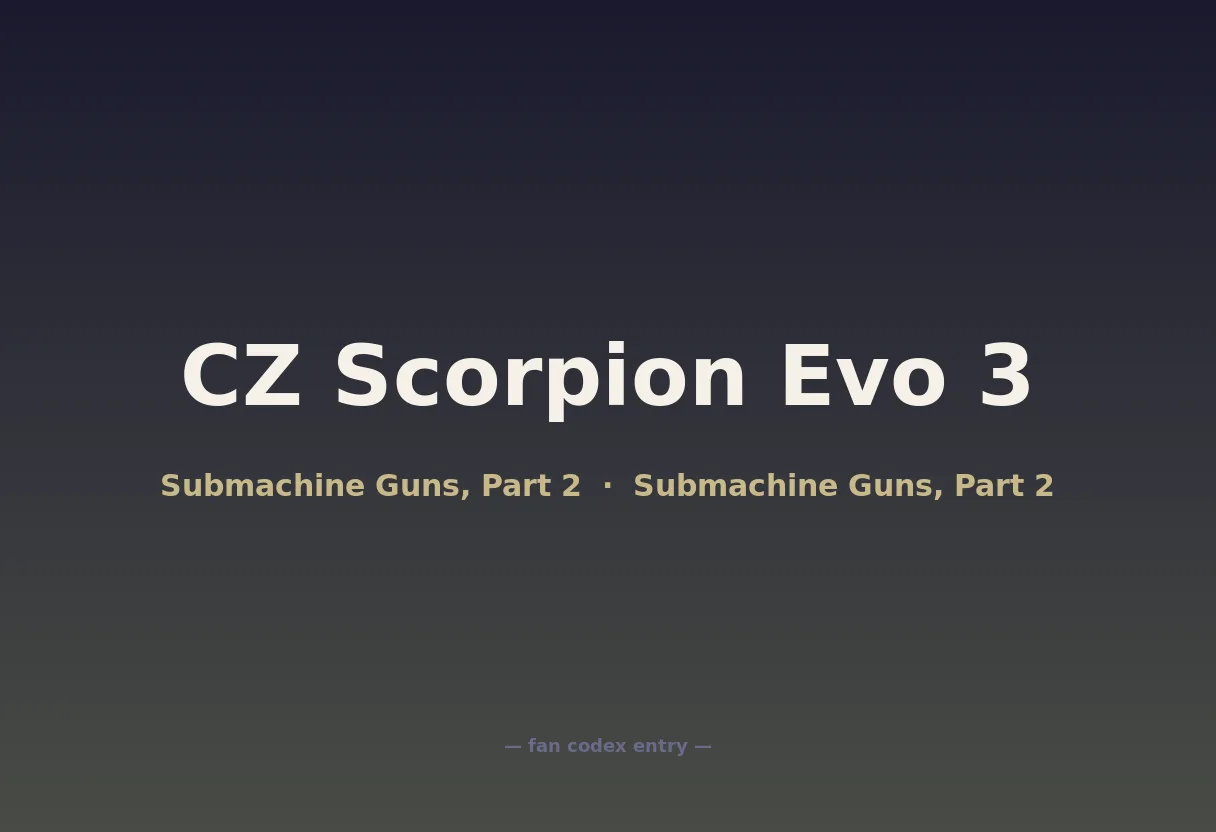 CZ Scorpion Evo 3