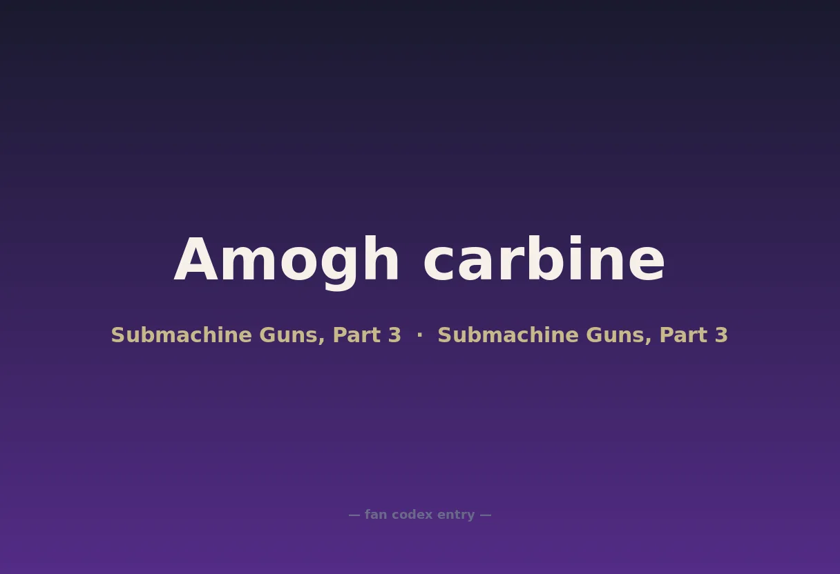 Amogh carbine