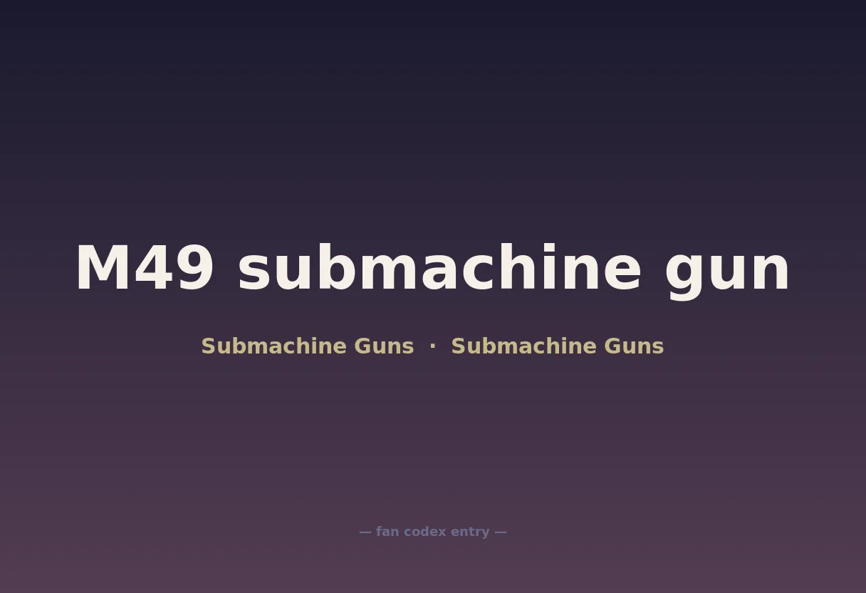 M49 submachine gun