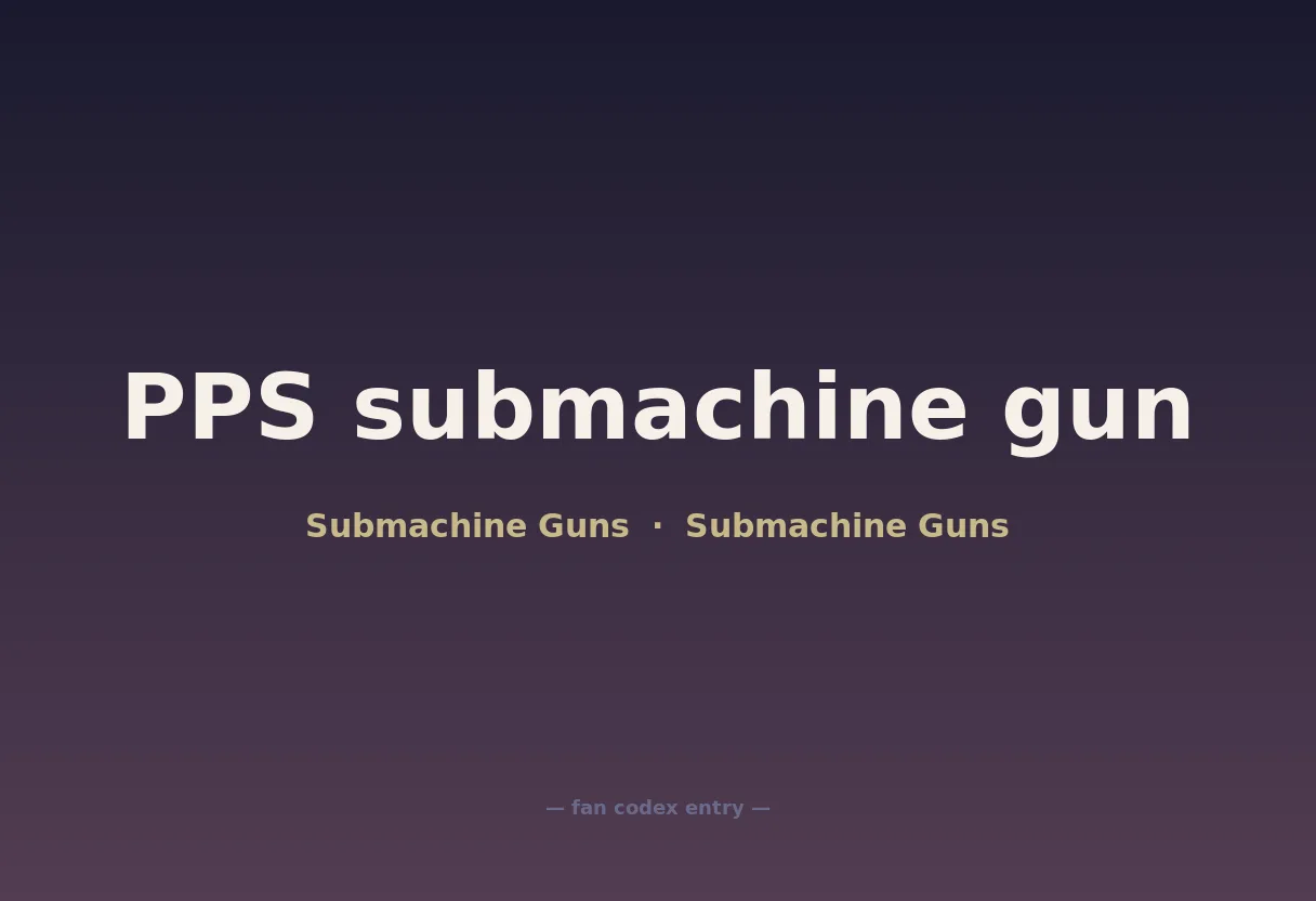 PPS submachine gun