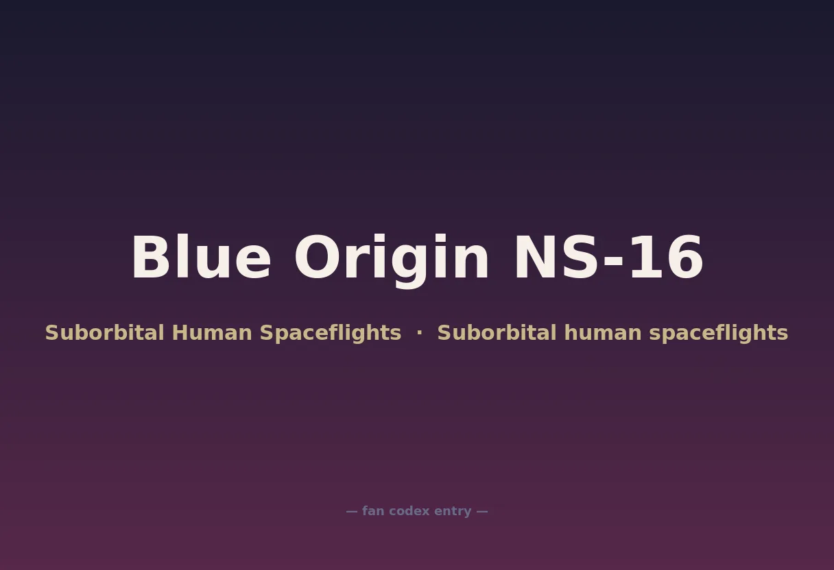 Blue Origin NS-16