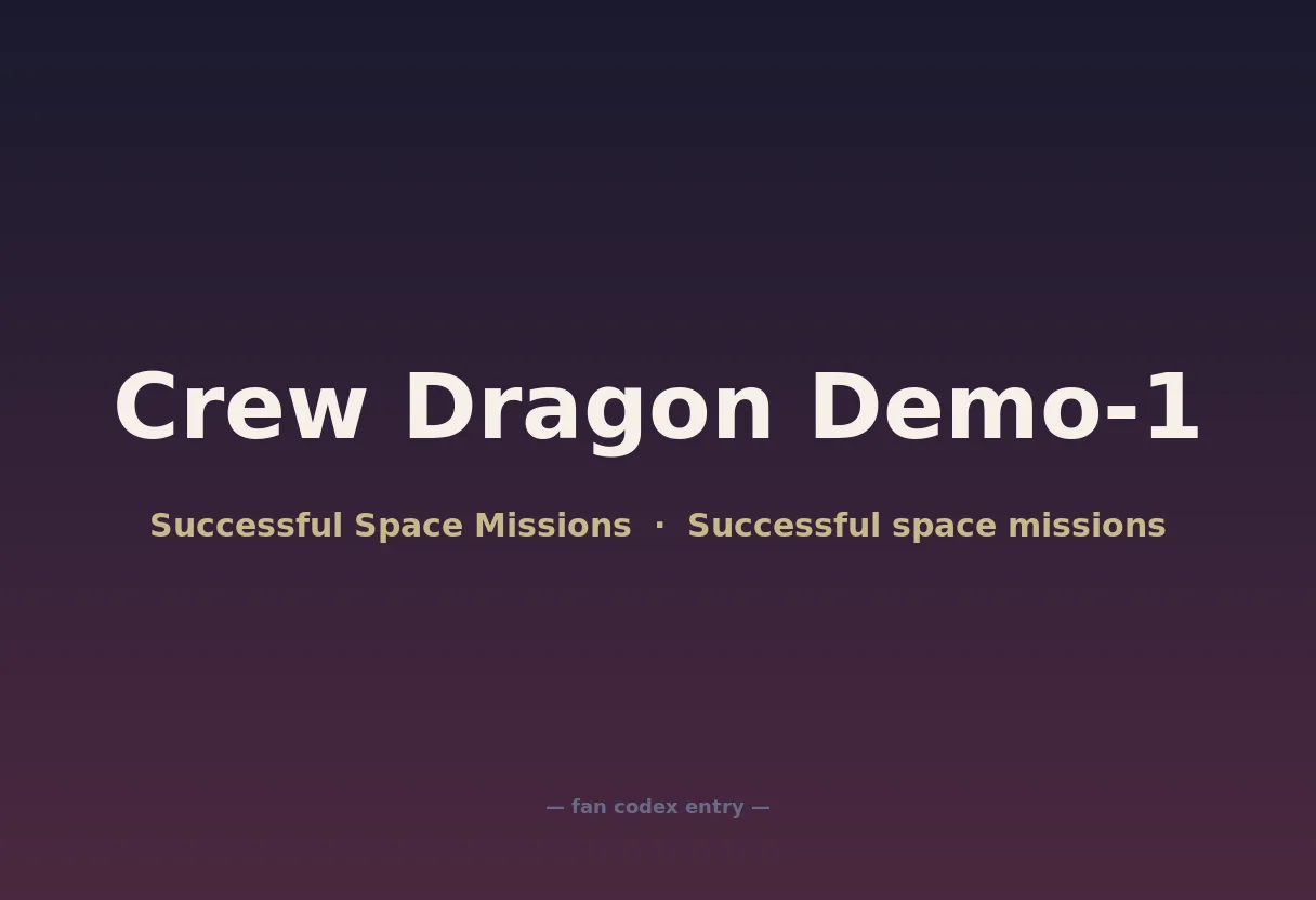Crew Dragon Demo-1