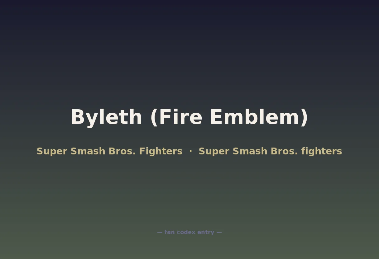 Byleth (Fire Emblem)