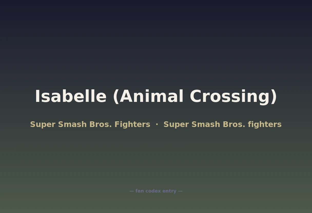Isabelle (Animal Crossing)