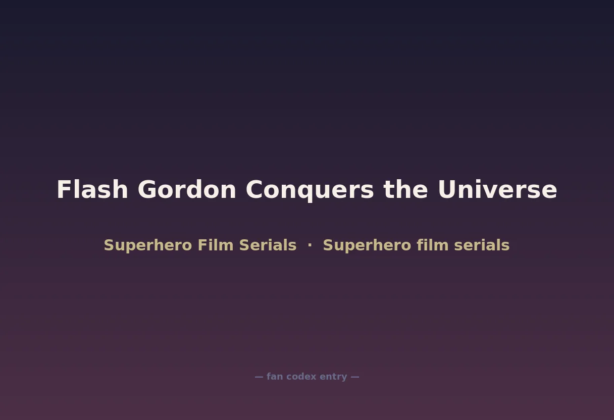 Flash Gordon Conquers the Universe
