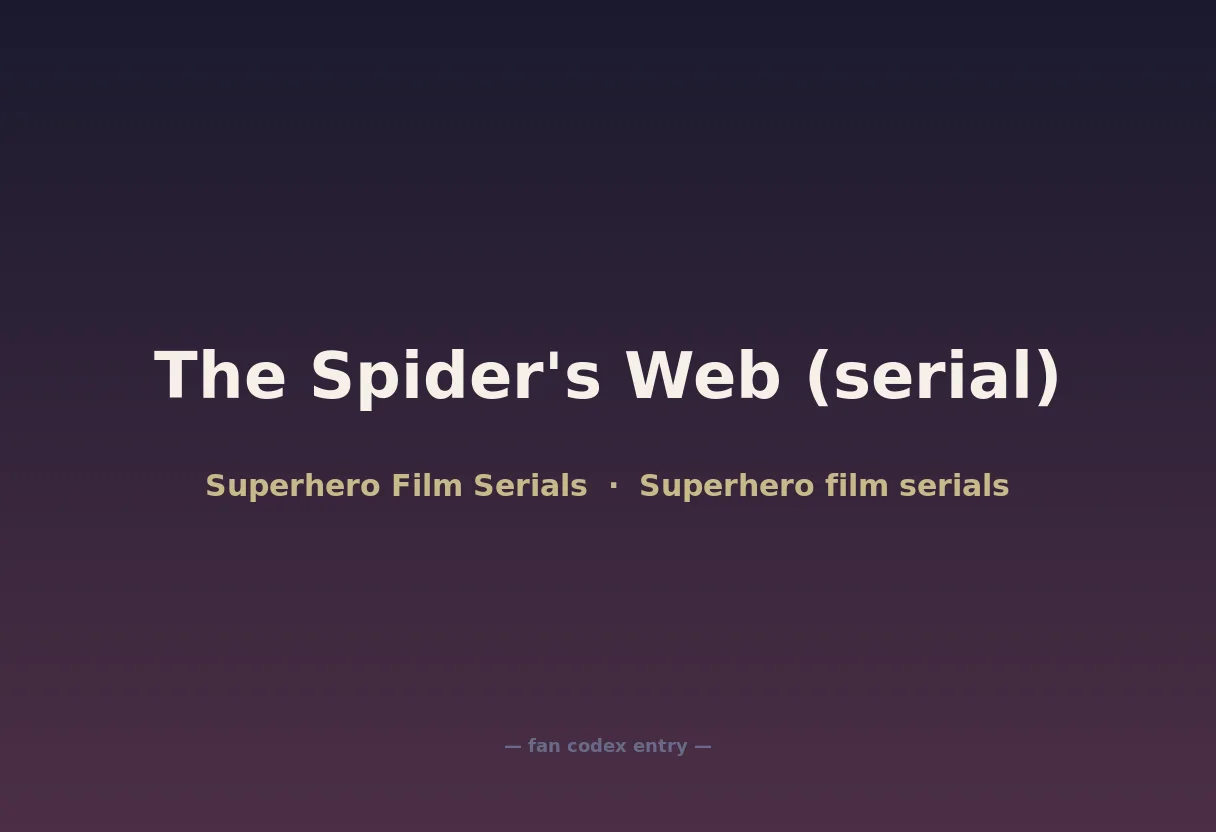 The Spider's Web (serial)