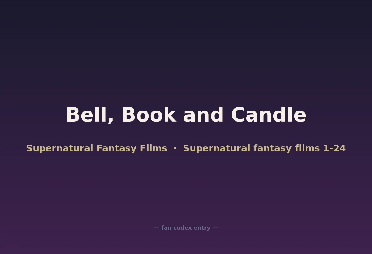 Bell, Book and Candle