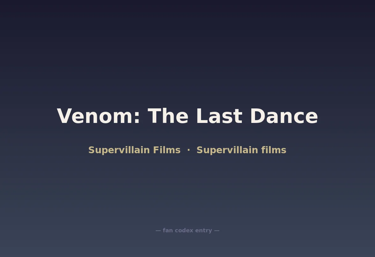 Venom: The Last Dance