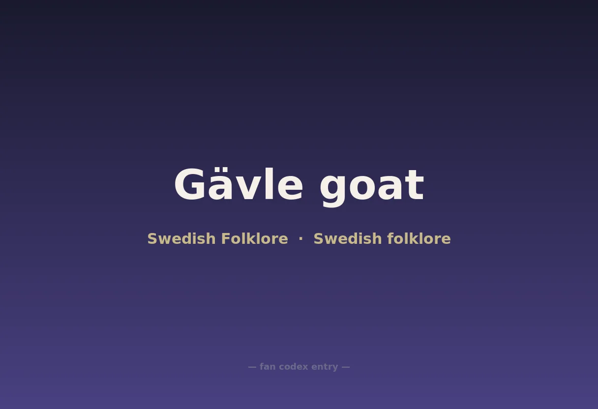 Gävle goat
