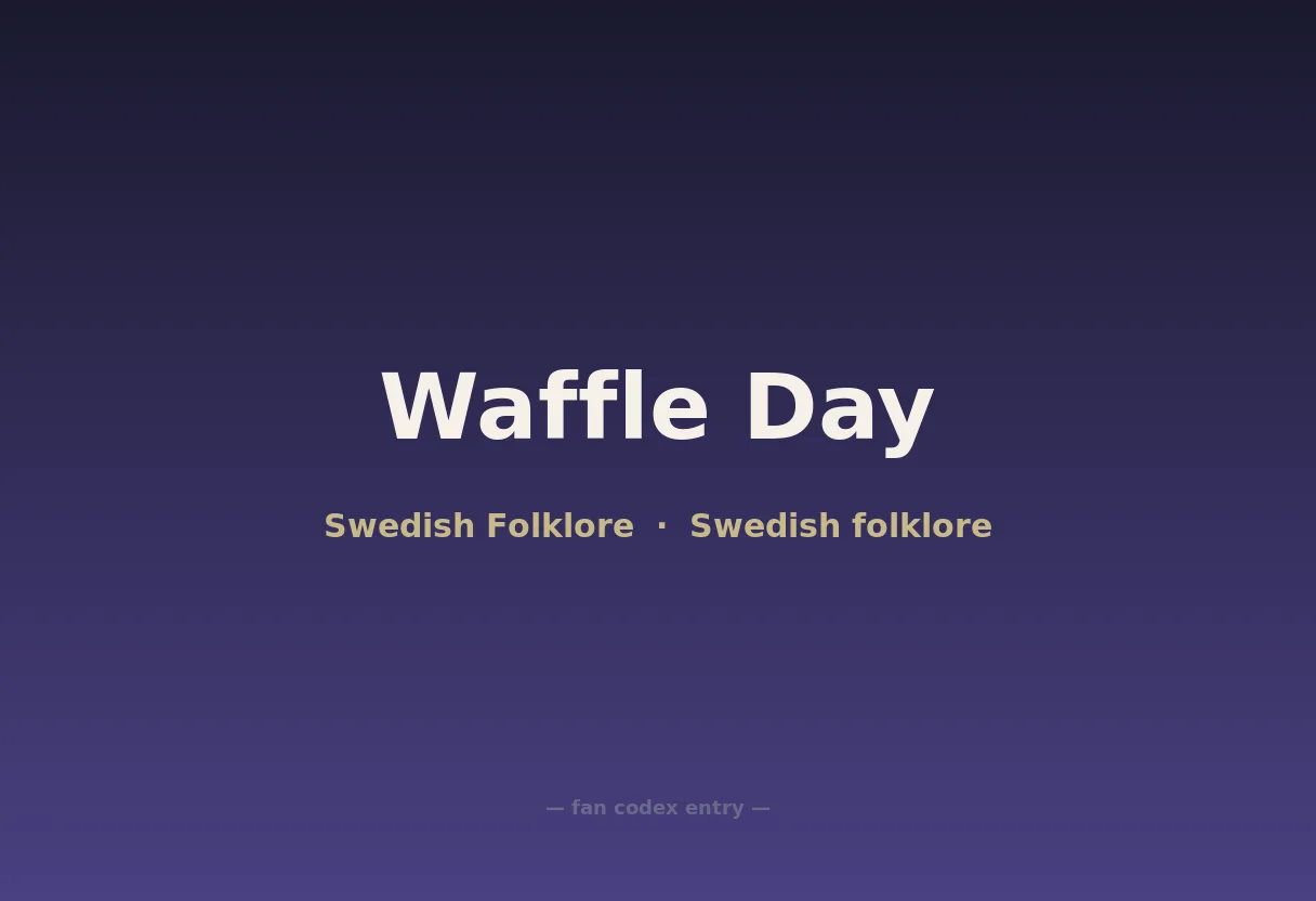 Waffle Day